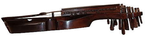 Nyckelharpa, Wood, various materials, Swedish